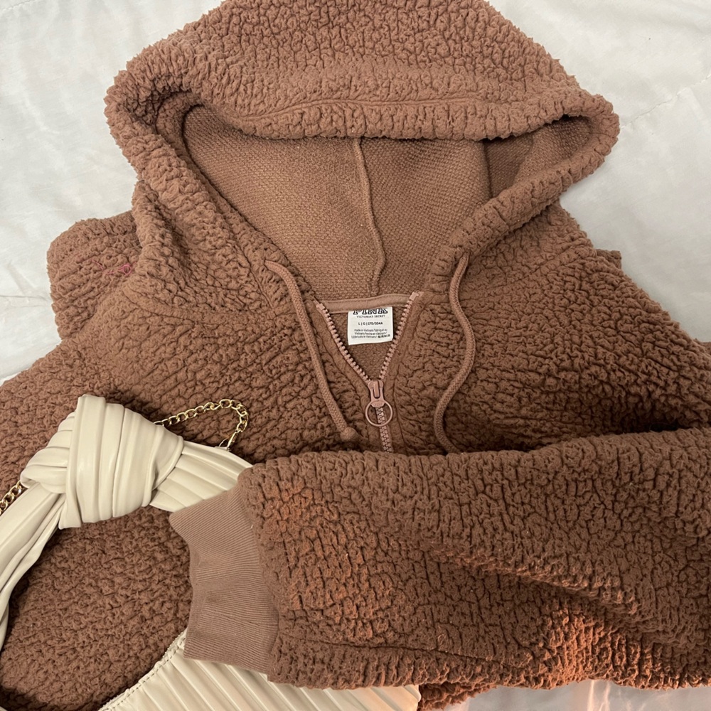 Cozy Brown Sherpa Hoodie